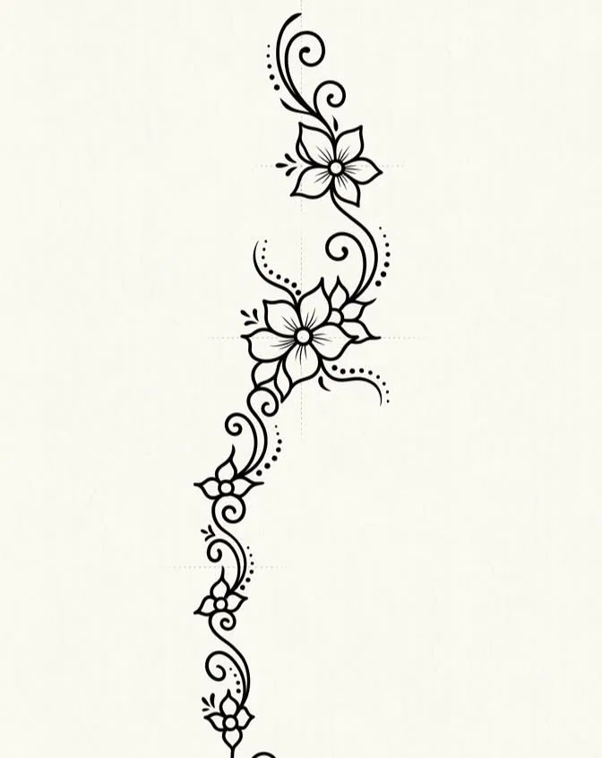 Simple Stylish Finger Mehndi Design with Butterfly and Flowers