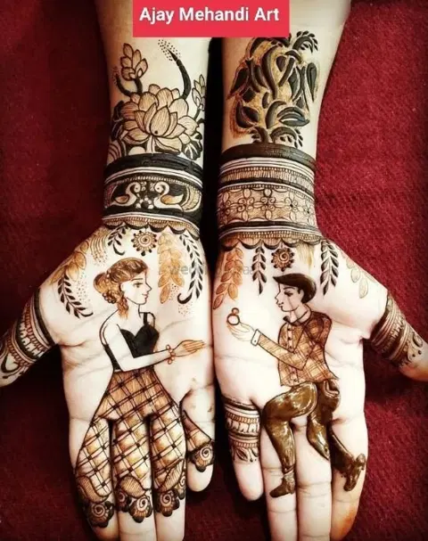figure front hand mehndi design