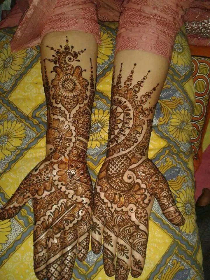 Full Hand Mehndi Design with Figures