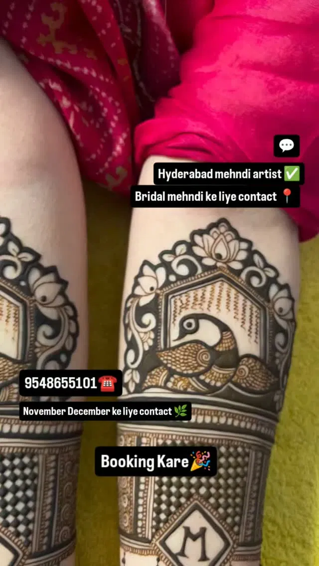 Full Hand Mehndi Design with Figures and Peacock (23)