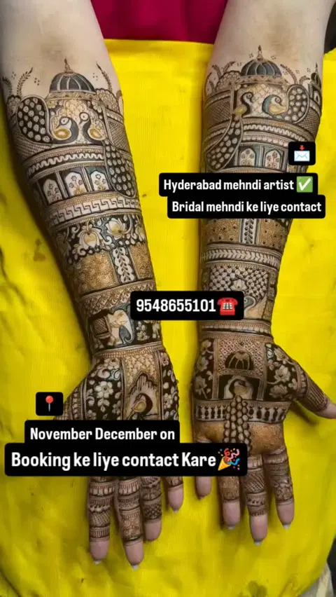 full hand mehndi design