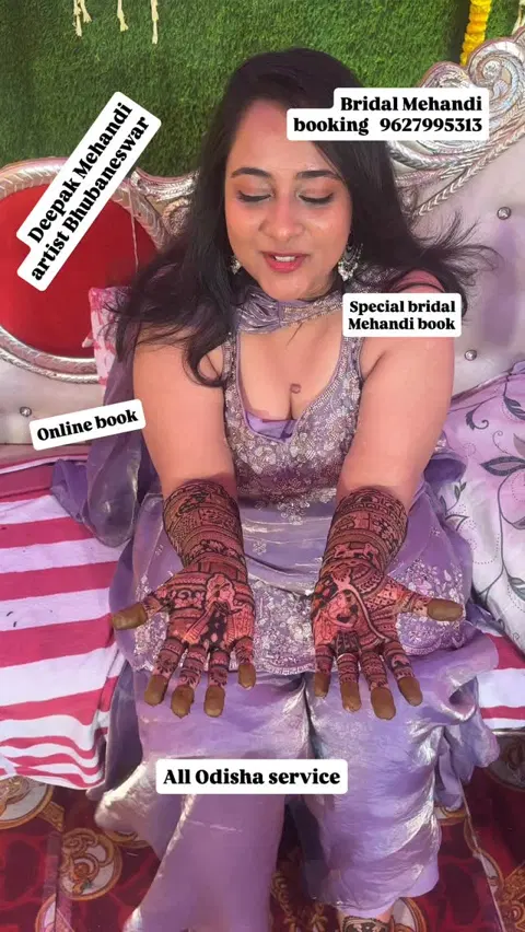 bridal indian mehndi design