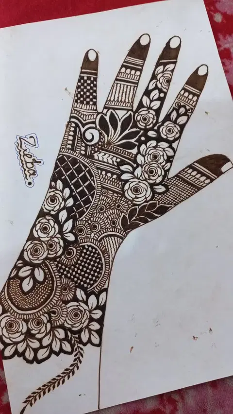 full hand mehndi design