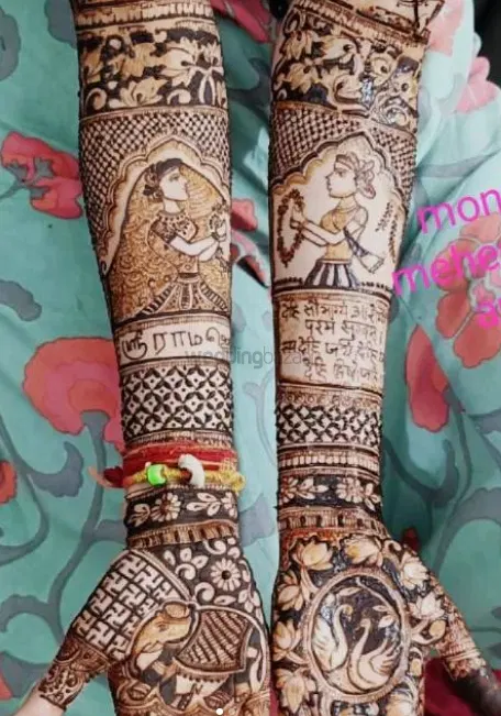 figure front hand mehndi design