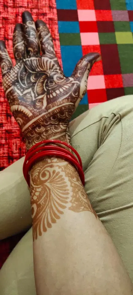full hand mehndi design