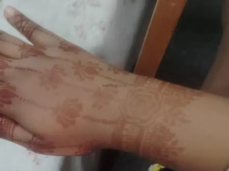 Back Hand Mehndi Design with Lotus
