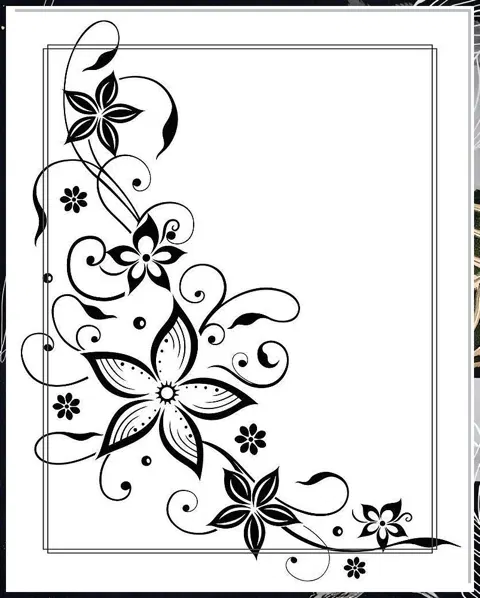 arabic simple flower mehndi design