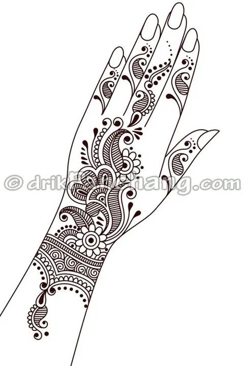 arabic bridal peacock mehndi design
