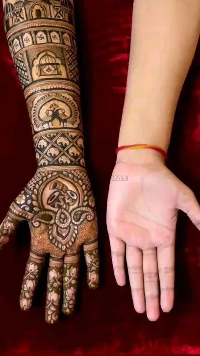 Mehndi Design with Figures
