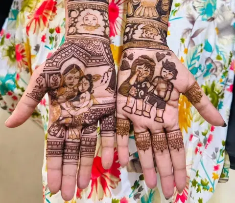 figure mehndi design