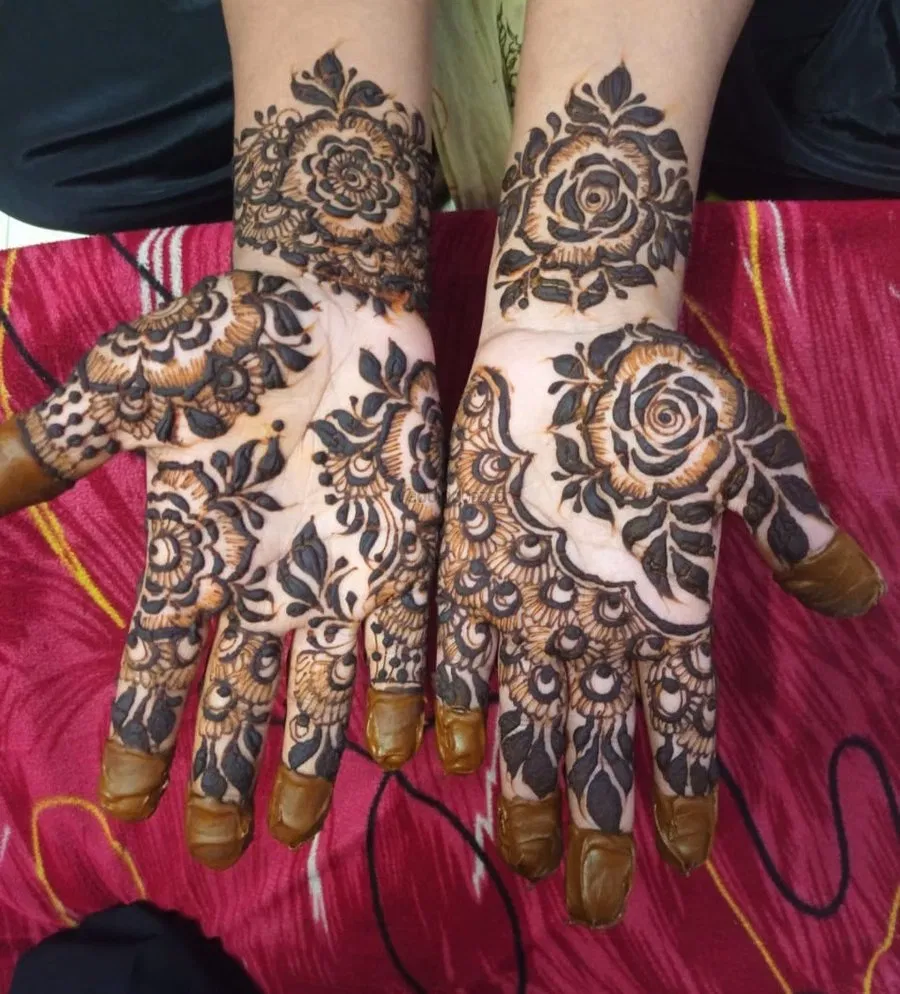 Arabic Front Hand Mehndi Design