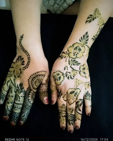 figure mehndi design