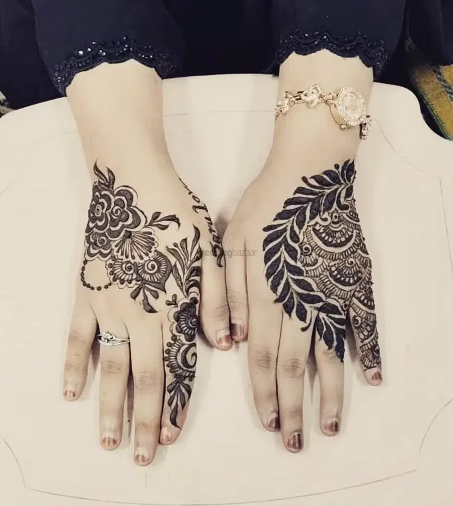 Simple Finger Mehndi Design