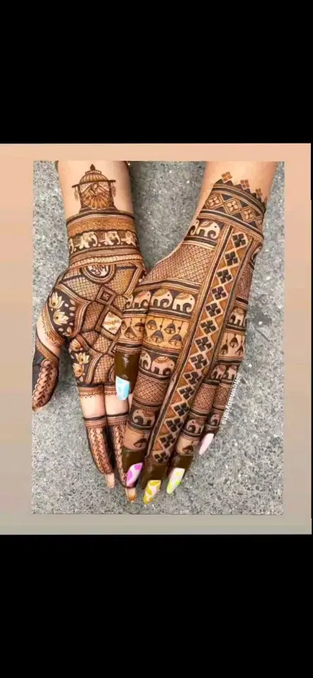 figure mehndi design