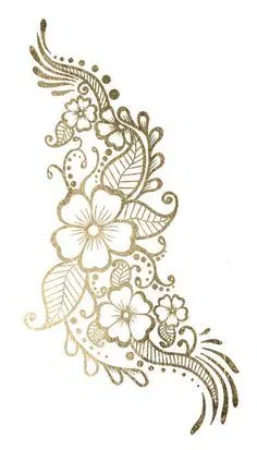 deity half hand mehndi design