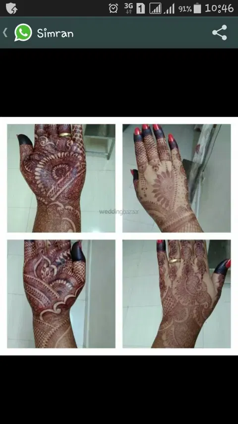 figure mehndi design