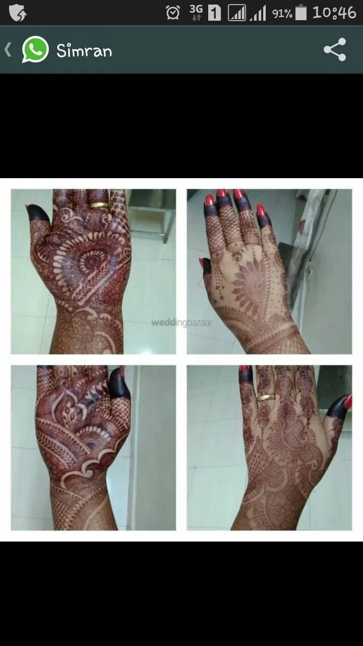 Mehndi Design with Figures