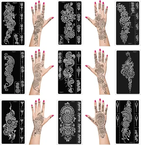 simple finger mehndi design