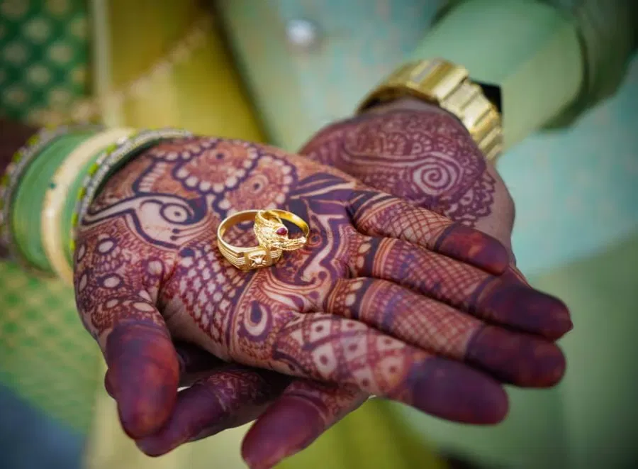 Mehndi Design with Moon