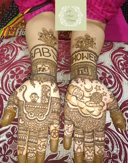figure mehndi design
