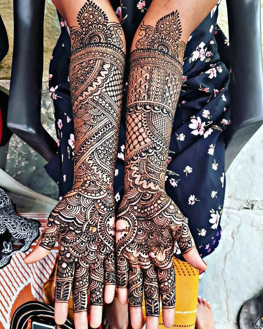 Full Hand Mehndi Design