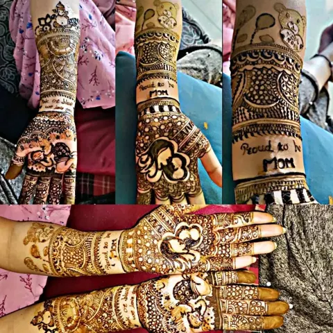 figure mehndi design