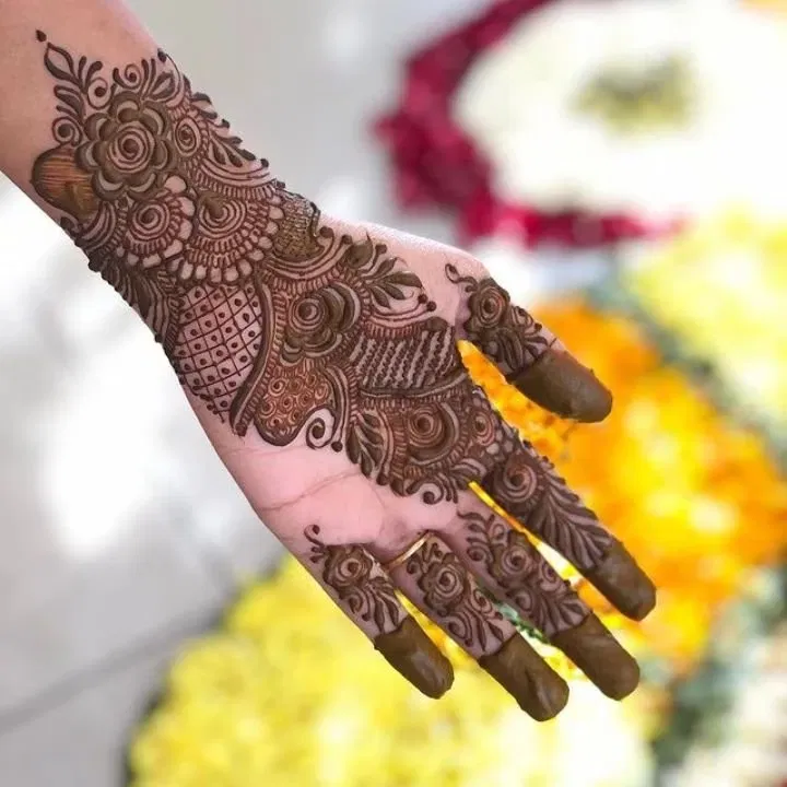 Front Hand Mehndi Design