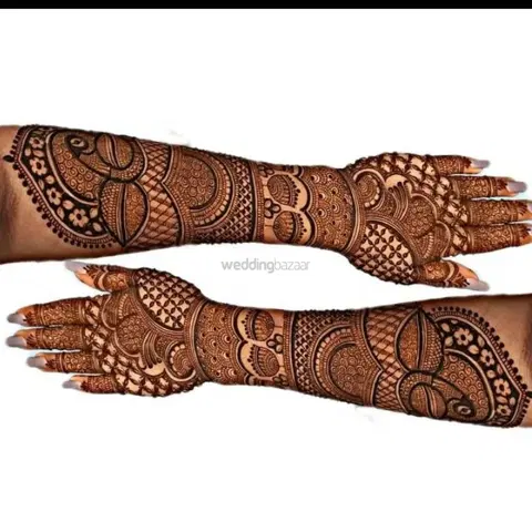 figure full hand mehndi design