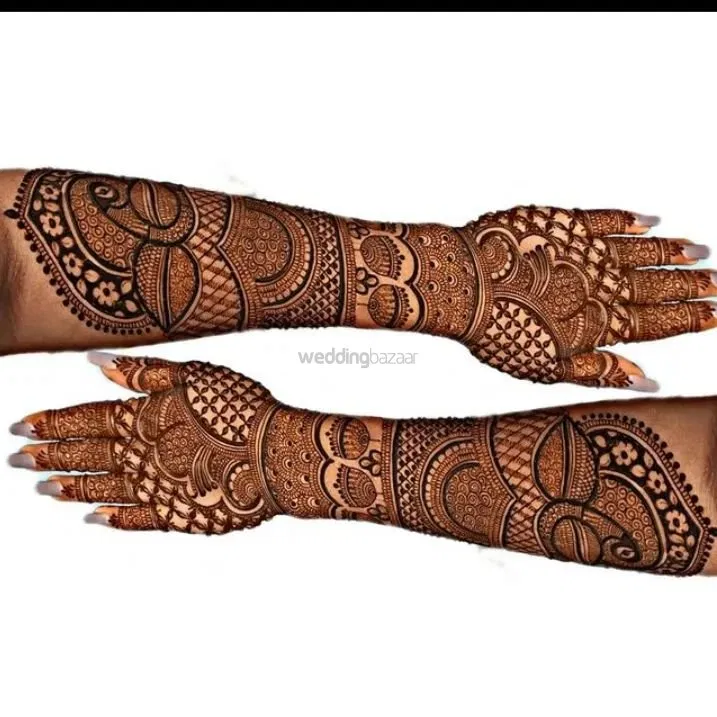 Full Hand Mehndi Design with Figures