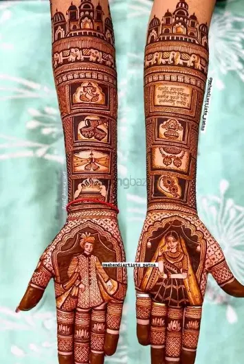 figure front hand mehndi design