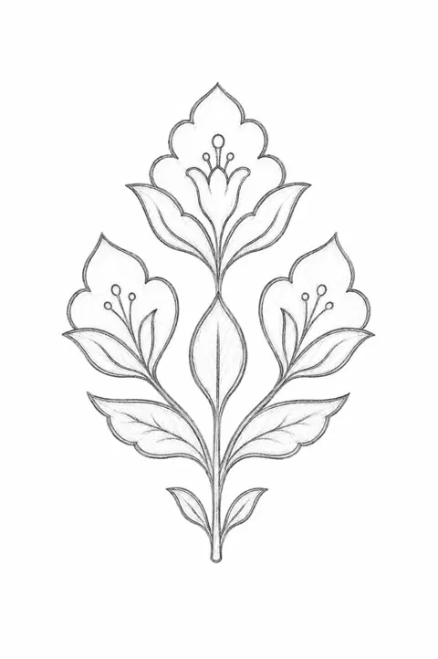 indian circle mehndi design