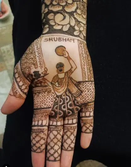 figure mehndi design