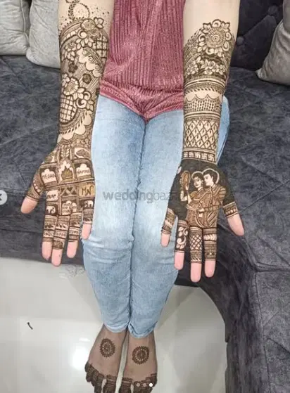 figure mehndi design