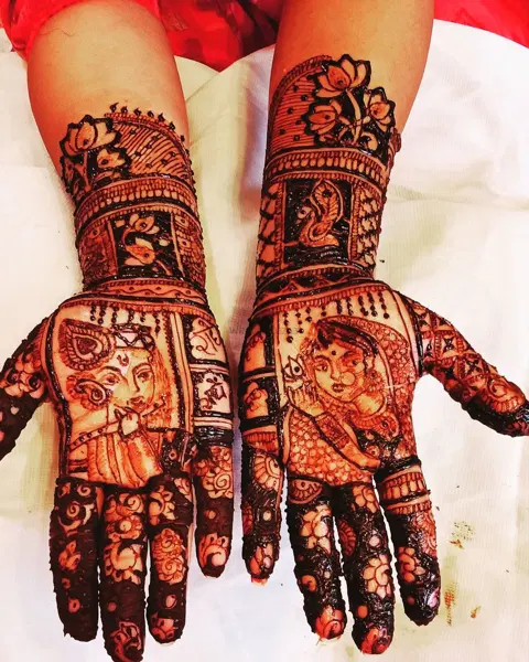 figure mehndi design