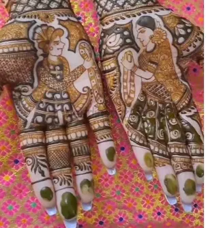 figure mehndi design