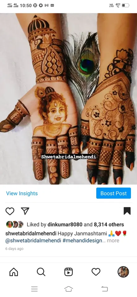 figure mehndi design