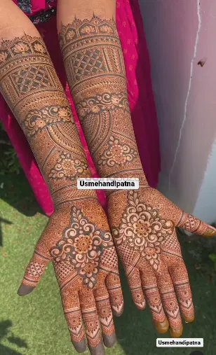 full hand mehndi design