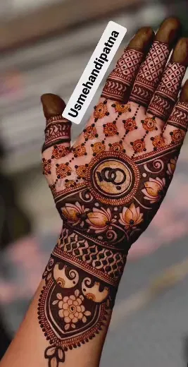 Front Hand Mehndi Design