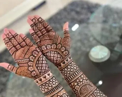 full hand mehndi design