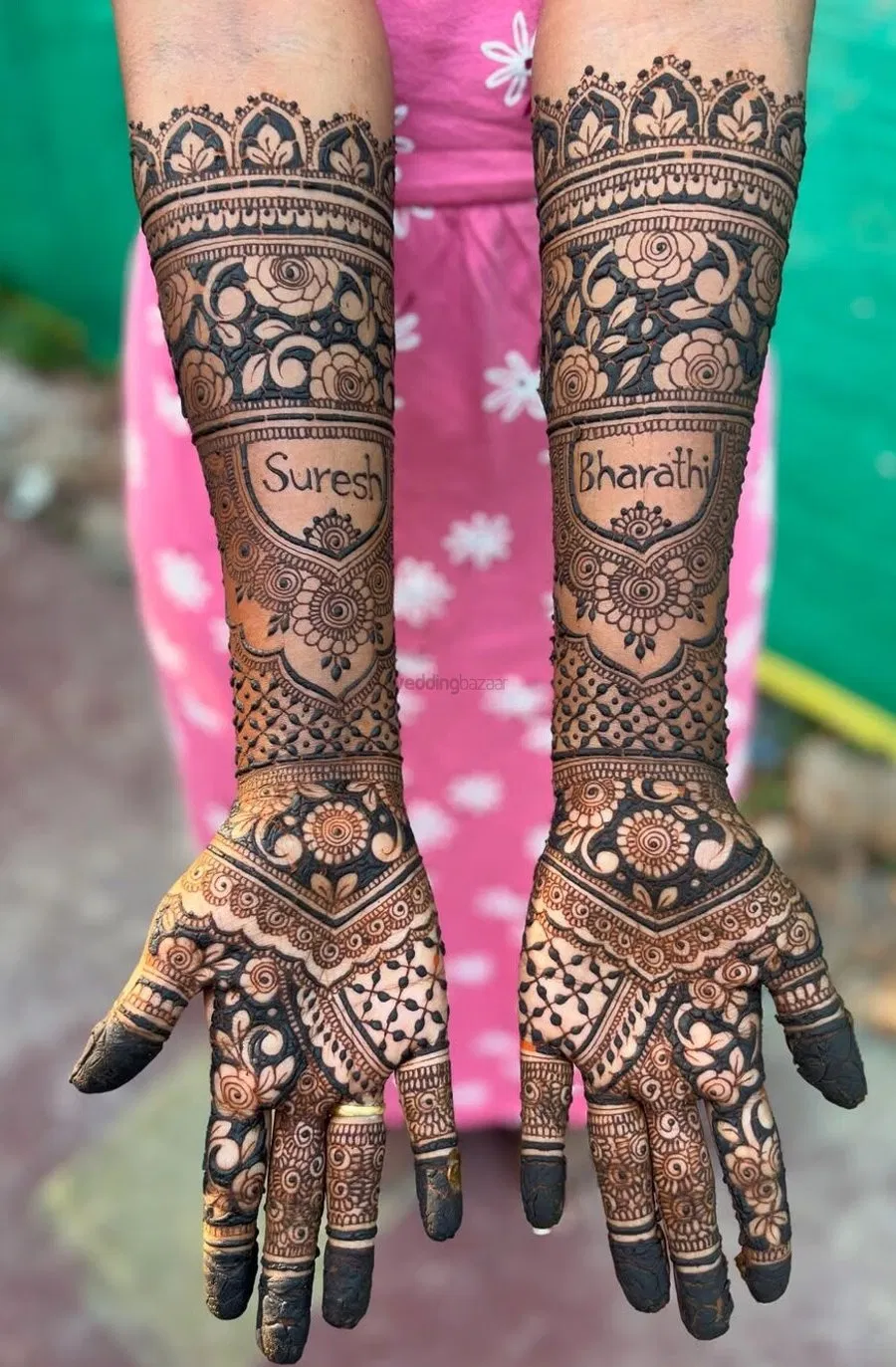 Full Hand Mehndi Design with Figures