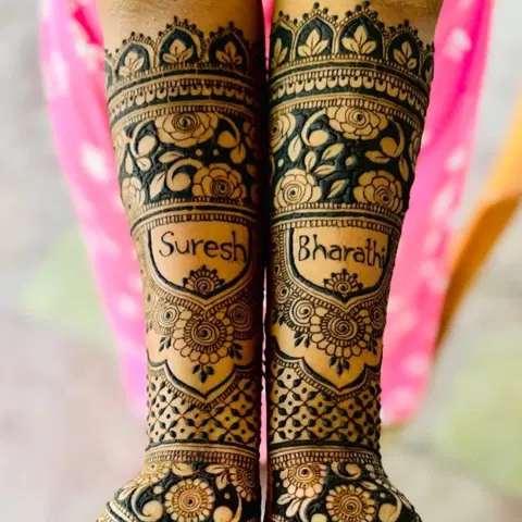 figure mehndi design