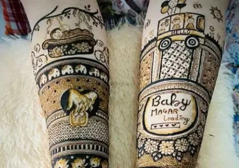 figure mehndi design