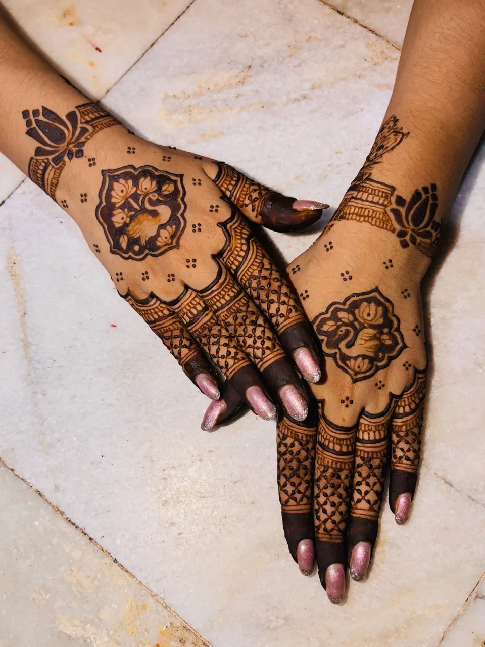 Mehndi Design with Lotus