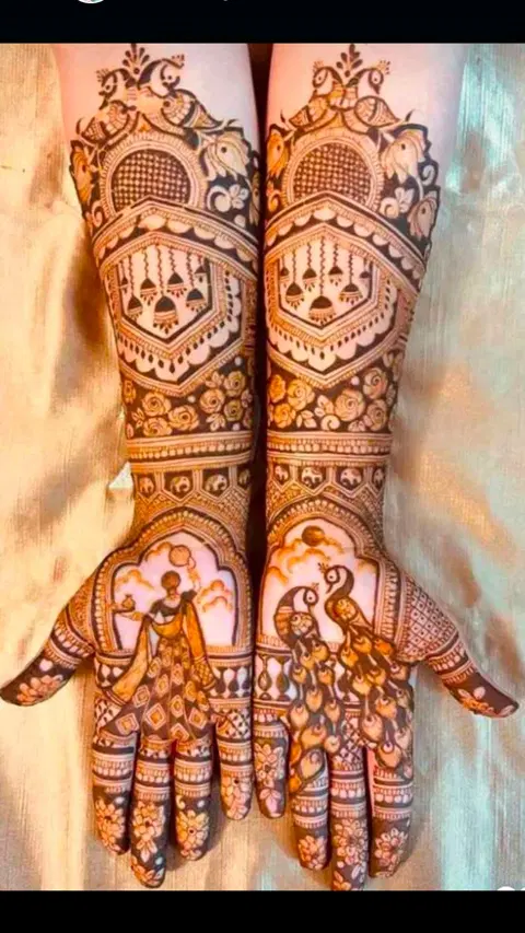 bridal stylish figure finger mehndi design