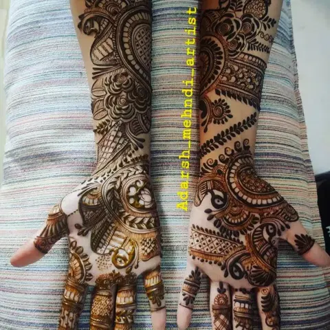 back hand mehndi design
