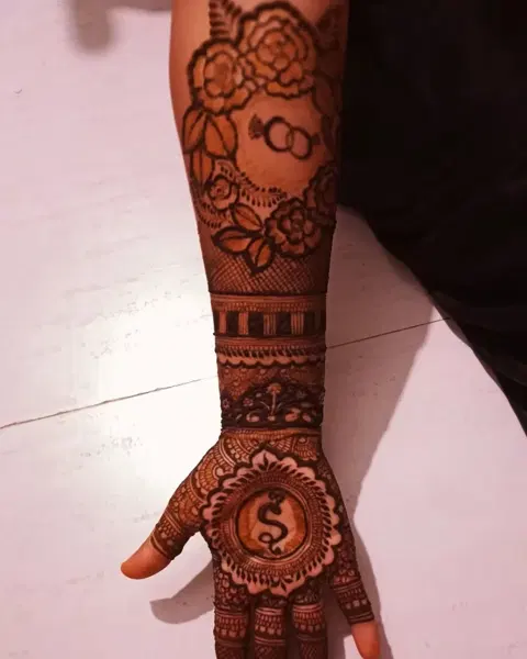 full hand mehndi design