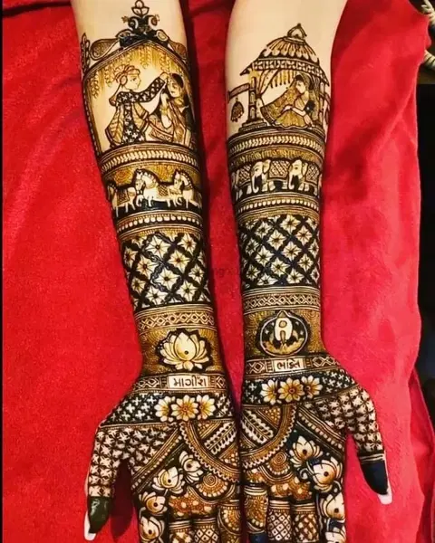 figure foot mehndi design