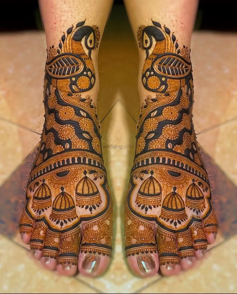 Full Hand Mehndi Design with Figures