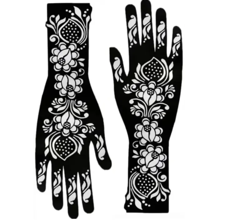 Arabic Bridal Front Hand Mehndi Design with Flowers (5)