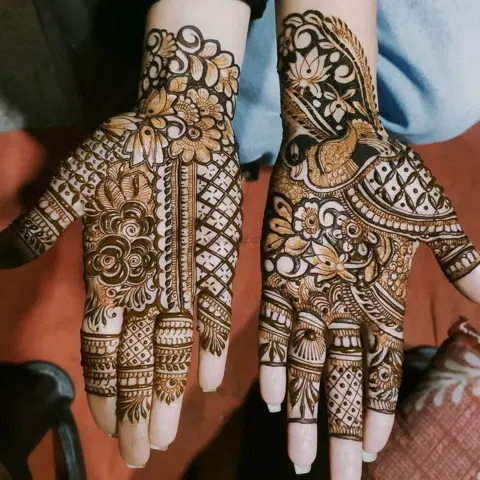 back hand mehndi design